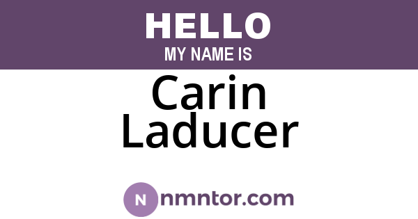 Carin Laducer