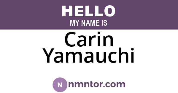 Carin Yamauchi