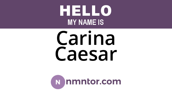 Carina Caesar