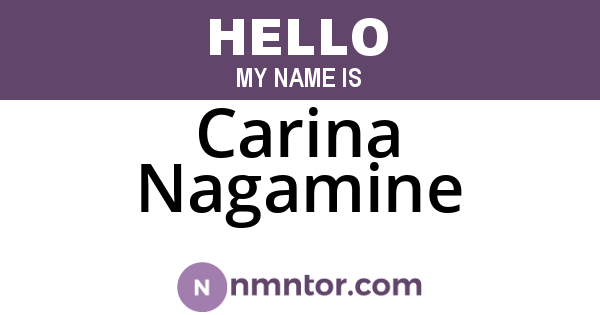 Carina Nagamine
