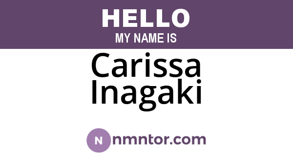 Carissa Inagaki