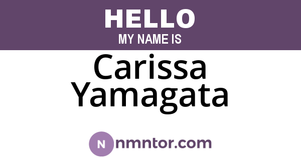 Carissa Yamagata