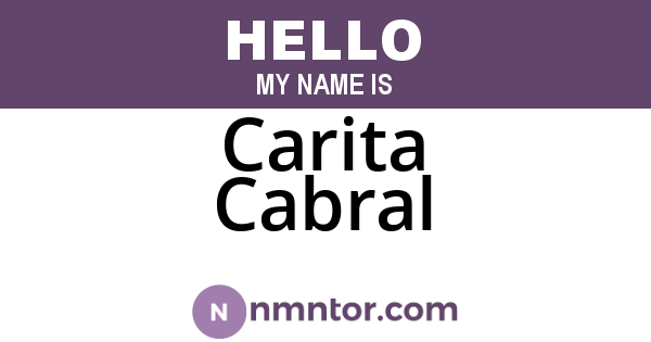 Carita Cabral