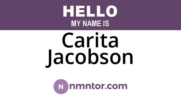 Carita Jacobson