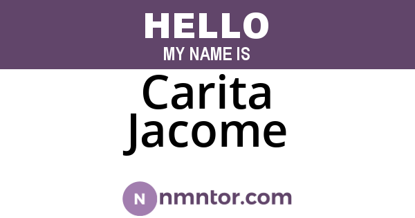 Carita Jacome