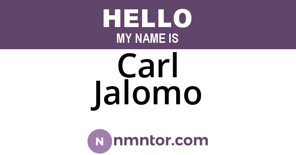 Carl Jalomo