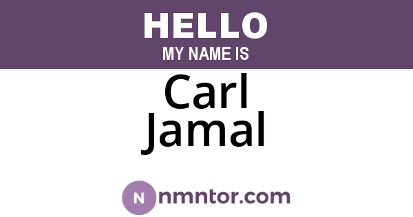 Carl Jamal