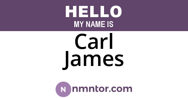 Carl James