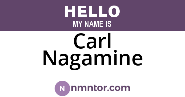 Carl Nagamine