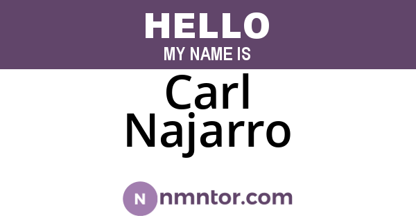 Carl Najarro