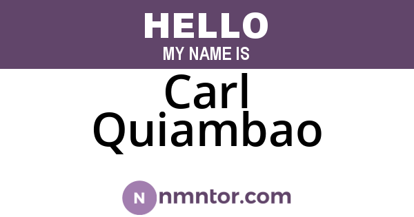 Carl Quiambao