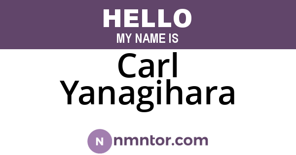 Carl Yanagihara