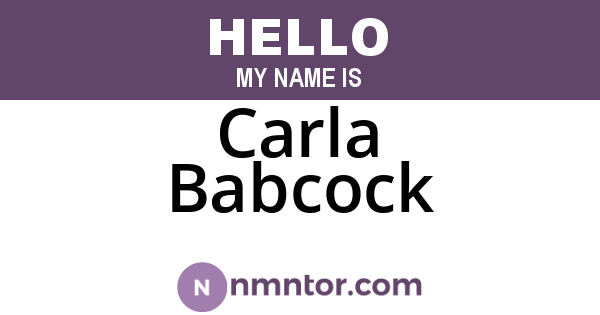 Carla Babcock