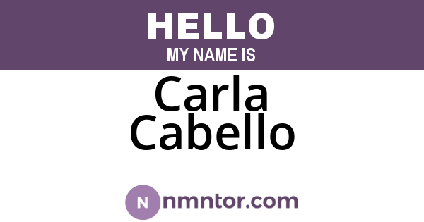 Carla Cabello