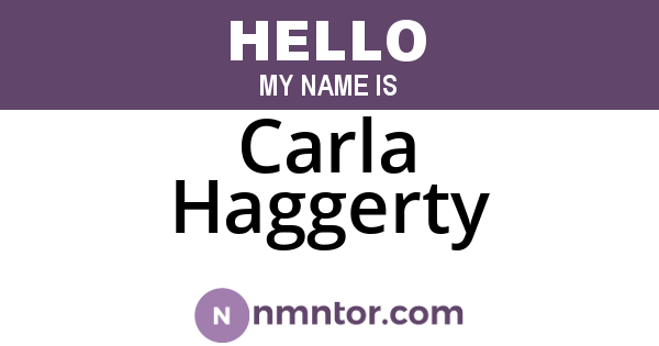 Carla Haggerty