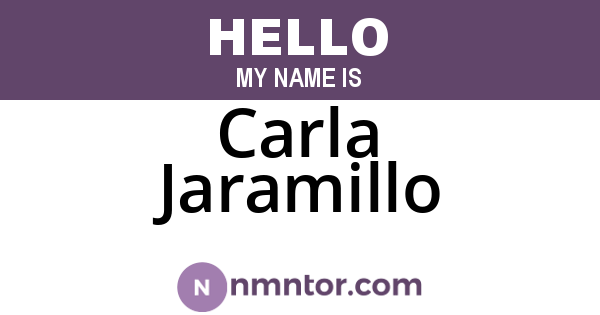 Carla Jaramillo