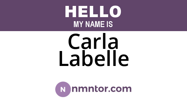 Carla Labelle