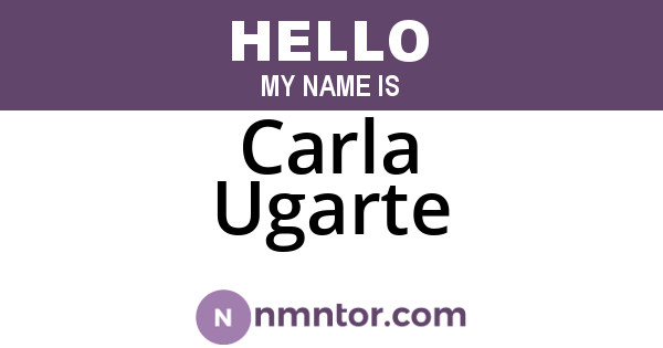 Carla Ugarte