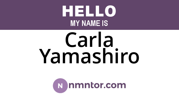 Carla Yamashiro