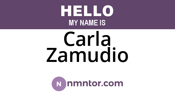 Carla Zamudio
