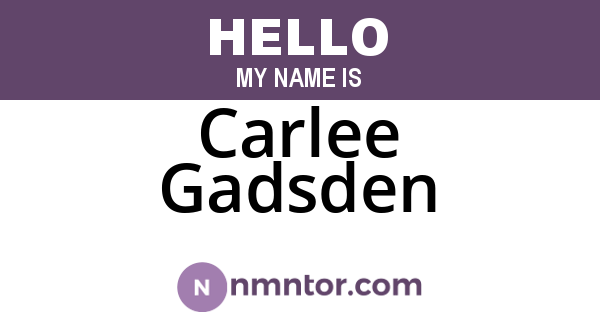 Carlee Gadsden