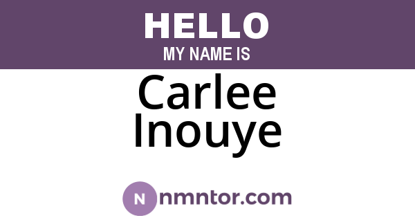 Carlee Inouye
