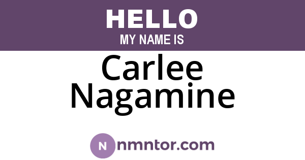 Carlee Nagamine