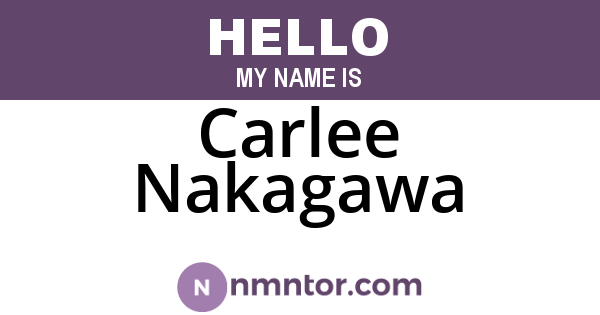Carlee Nakagawa