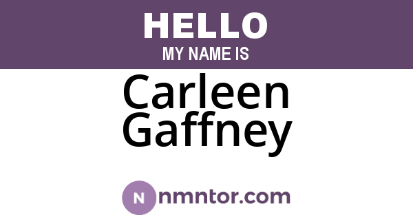 Carleen Gaffney