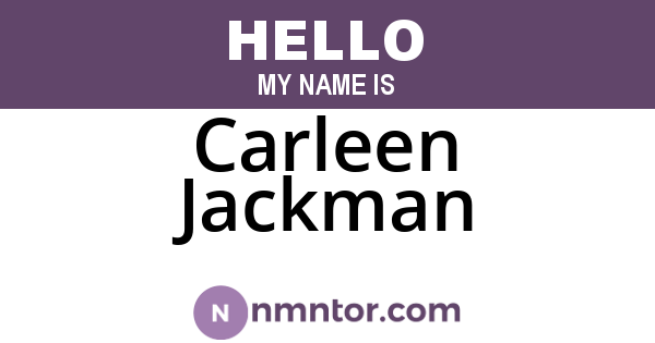 Carleen Jackman