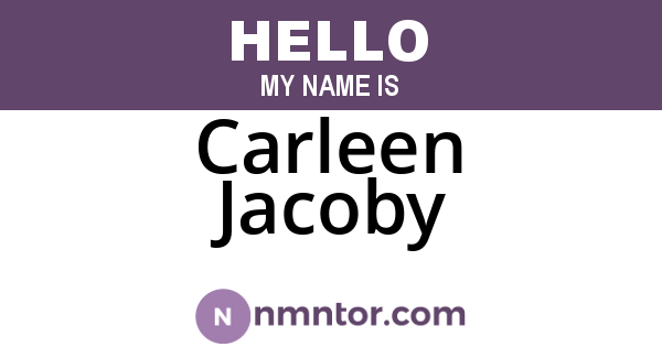 Carleen Jacoby