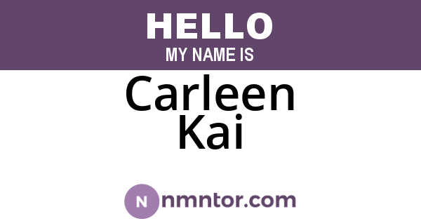 Carleen Kai