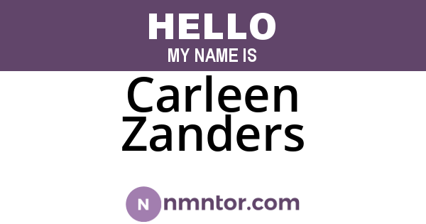 Carleen Zanders