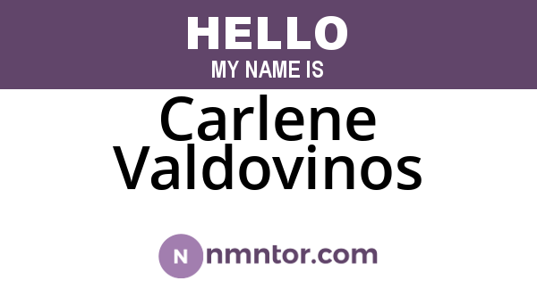 Carlene Valdovinos