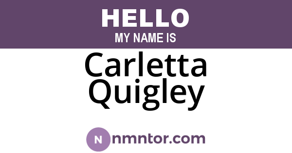 Carletta Quigley