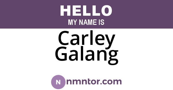 Carley Galang