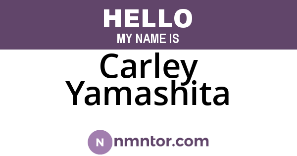 Carley Yamashita