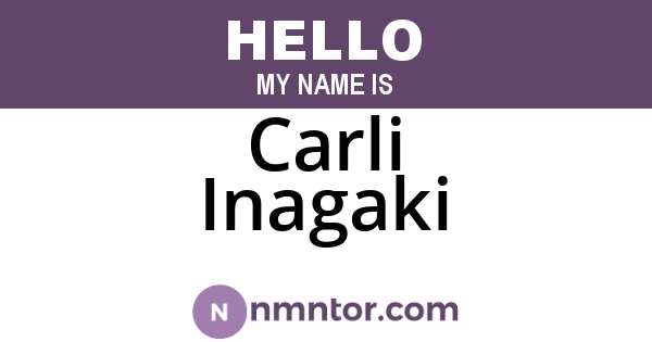 Carli Inagaki