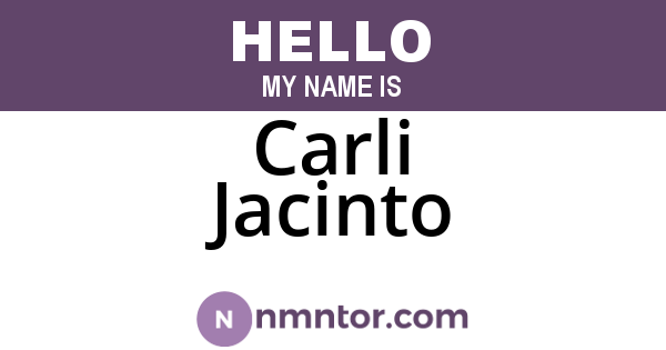 Carli Jacinto