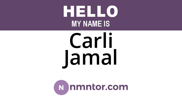 Carli Jamal