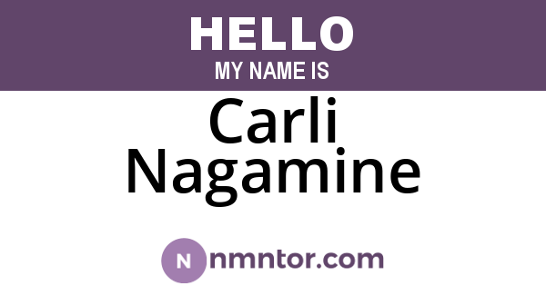 Carli Nagamine