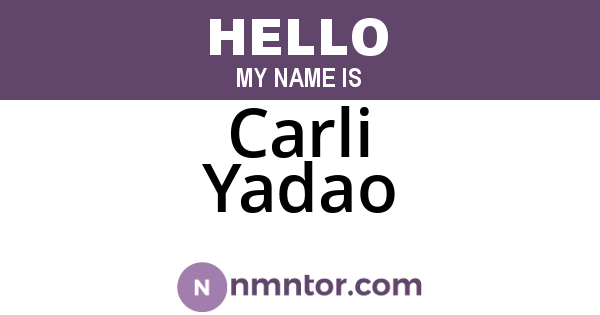 Carli Yadao