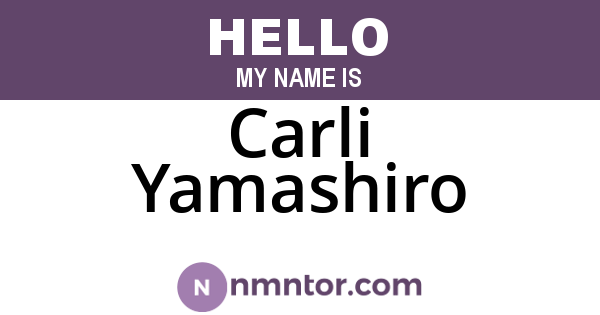 Carli Yamashiro