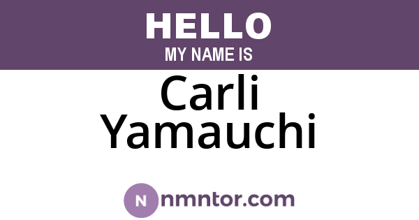 Carli Yamauchi