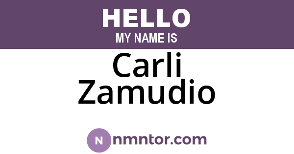 Carli Zamudio