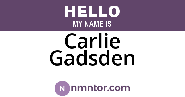 Carlie Gadsden