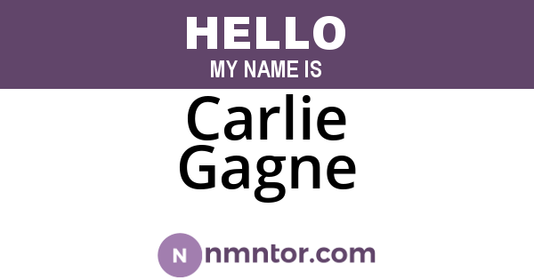 Carlie Gagne