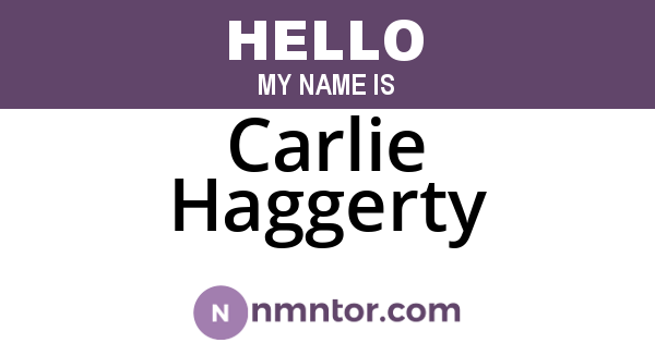 Carlie Haggerty