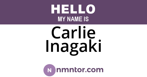 Carlie Inagaki