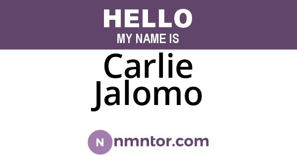 Carlie Jalomo